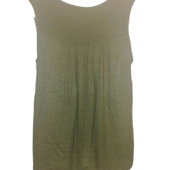 Paper Crane Green Sleeveless Tie Front Blouse - Picture 10 of 16